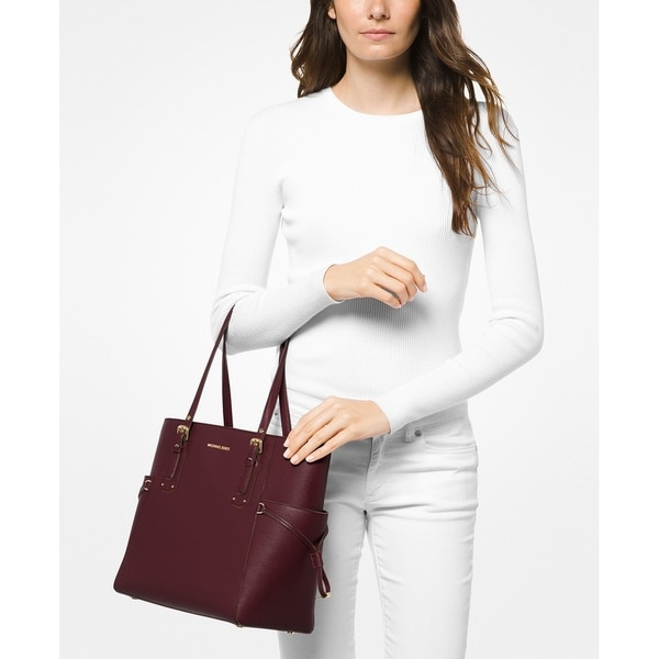 michael kors voyager east west tote oxblood