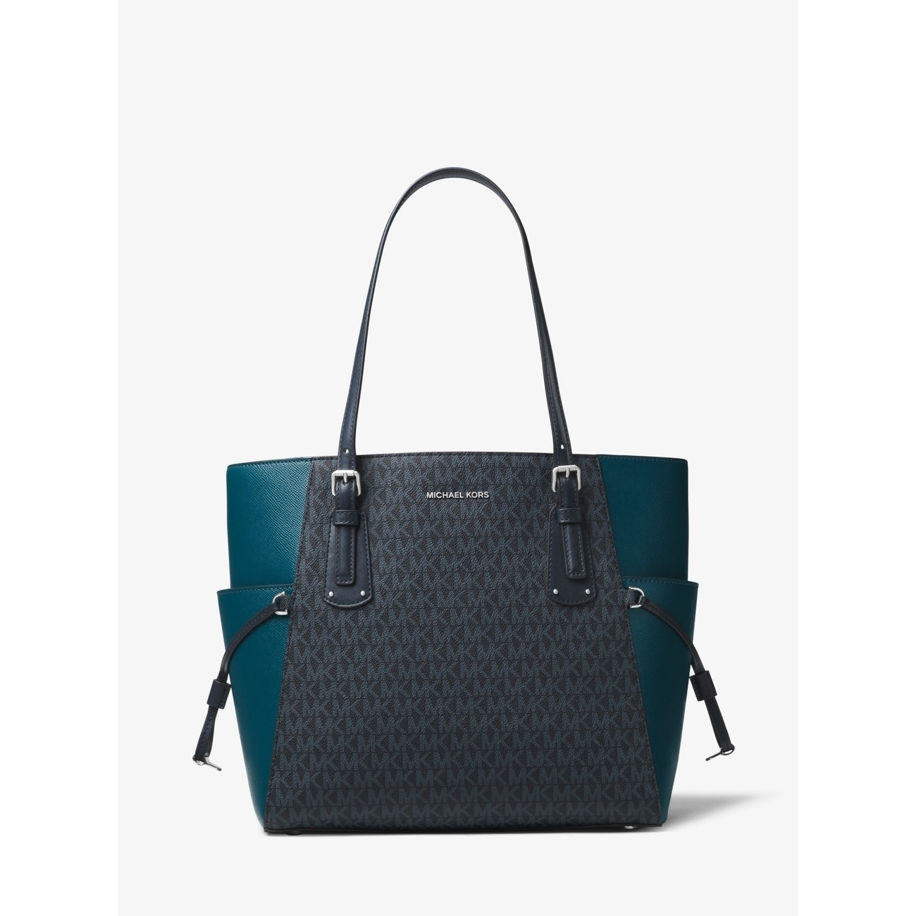 teal blue michael kors purse