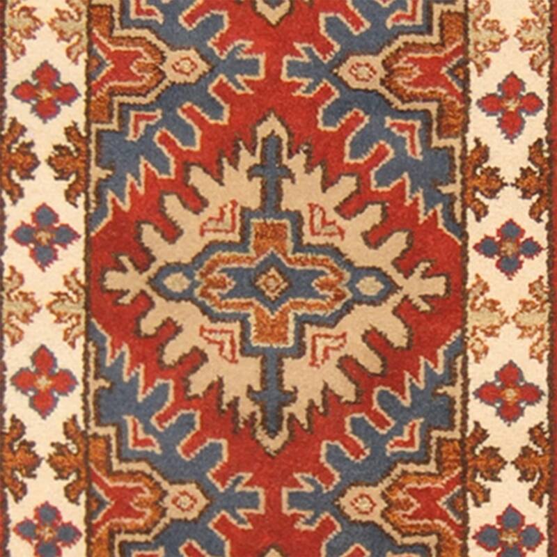 Handmade Kazak Wool Runner (India) - 2'8 x 15'10