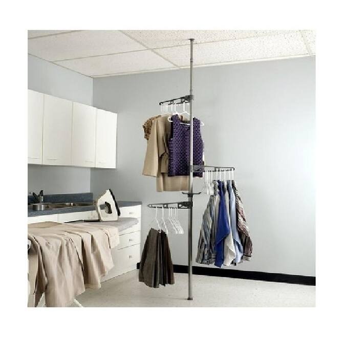 Adjustable Corner Valet Hangers Stand