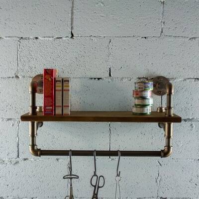 Ann Harbor Farmhouse Industrial 27" & 33" Wide Shelf Rack