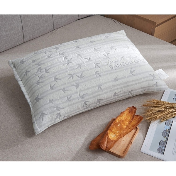 Elegant Sleep Memory Foam Bamboo Pillow King Size