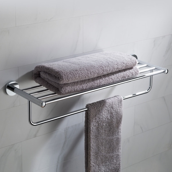 Shop KRAUS Elie KEA-18842 Bathroom Shelf with Towel Bar in Chrome ...