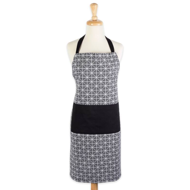 DII Geometric Black & White Chef Kitchen Apron - triangle