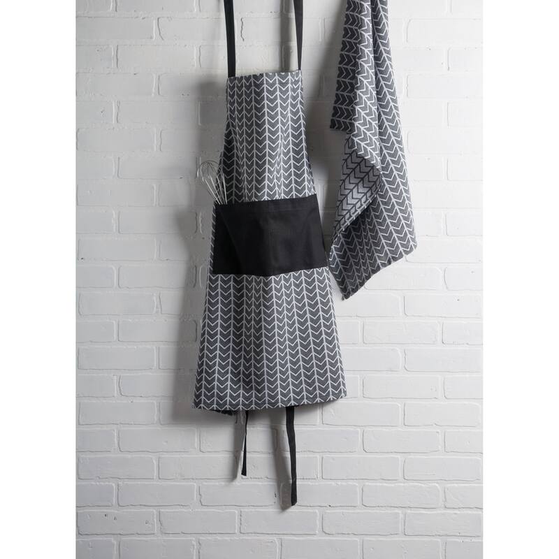 DII Geometric Black & White Chef Kitchen Apron