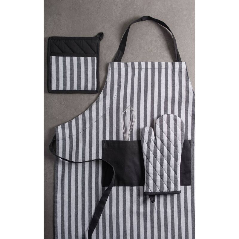 DII Geometric Black & White Chef Kitchen Apron