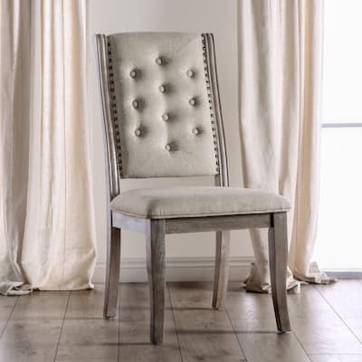 The Gray Barn Upholstered Nailhead Dining Chairs (Set of 2)
