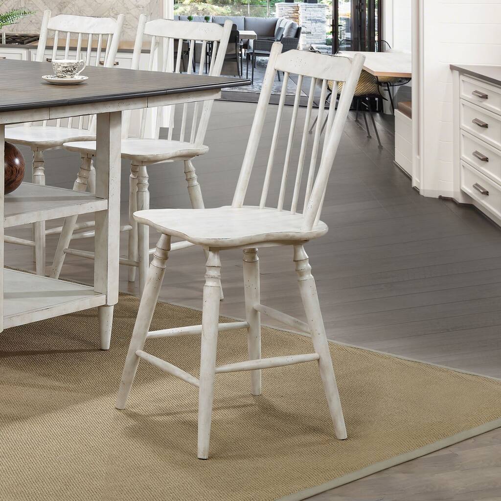 The Gray Barn Riverbone Rustic Counter Height Chairs (Set of 2)