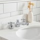preview thumbnail 3 of 22, Queen 24" Quartz Carrara Bathroom Vanity With Faucet