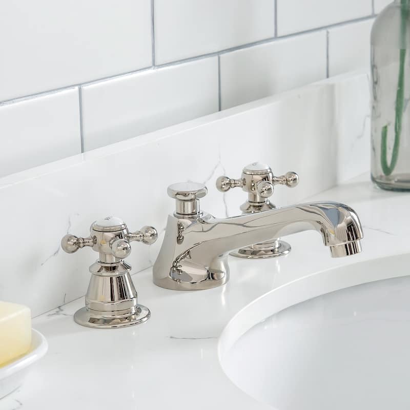 36 Inch Wide Single Sink Quartz Carrara Bathroom Vanity From The Queen Collection
