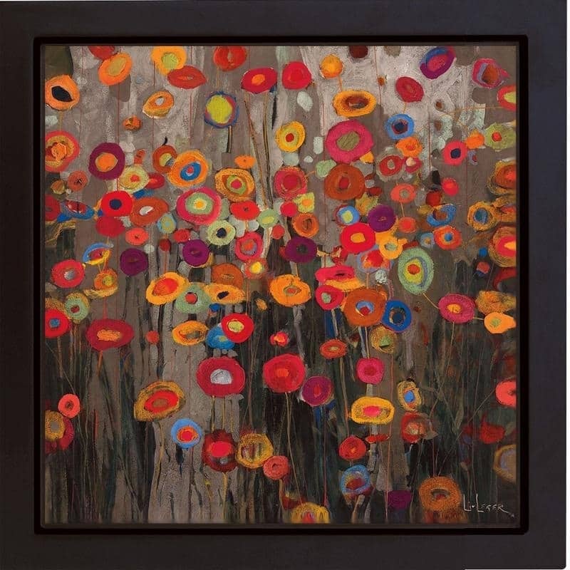 Parade by Don Li-Leger Black Floater Framed Canvas Giclee Art (20 in x 20 in, Ready to Hang)