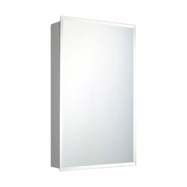 Ketcham Cabinets Recessed Mounted Single Door Medicine Cabinet with Beveled Edge Mirror - 18"W x 60"H