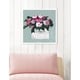 Oliver Gal 'Pink and Mint Bouquet' Floral Pink Contemporary Framed Wall ...
