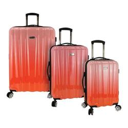 pink ombre suitcase