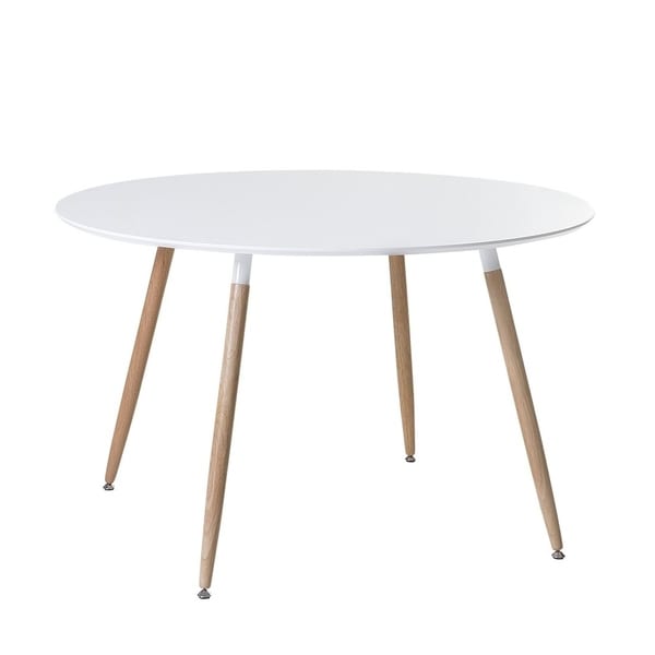 Round Dining Table White BOVIO 47'