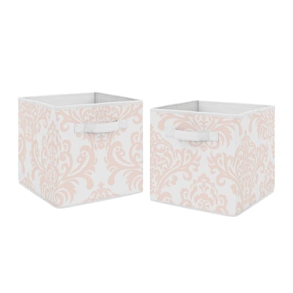 Blush Pink Fabric Storage Bin