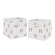 preview thumbnail 1 of 0, Sweet Jojo Designs Red and White Sports Baseball Patch Collection Storage Bins (Set of 2)