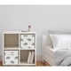 preview thumbnail 2 of 0, Sweet Jojo Designs Grey and White Watercolor Elephant Safari Collection Storage Bins (Set of 2)