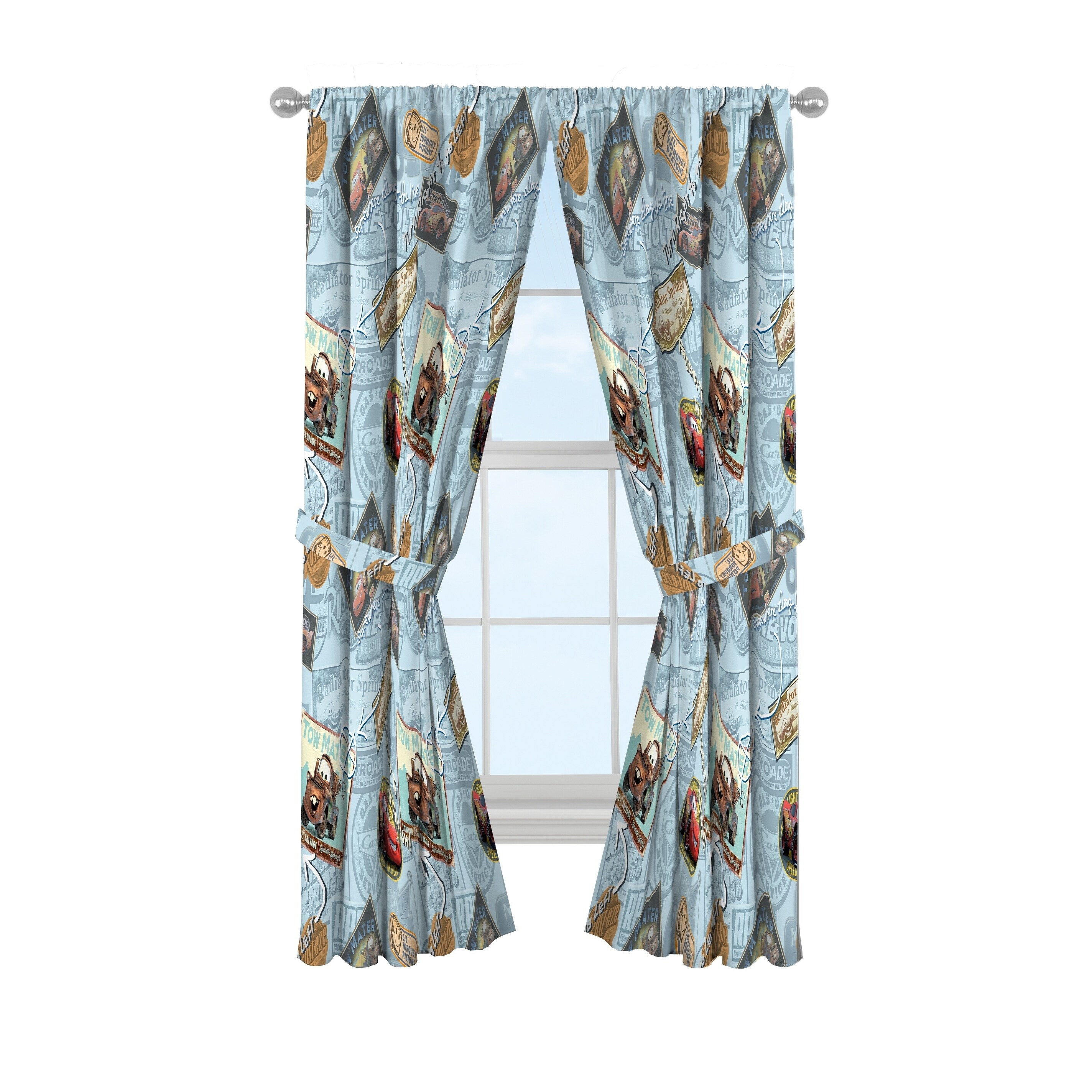 Shop Disney Cars Tune Up 63 Decorative Curtain Set On Sale