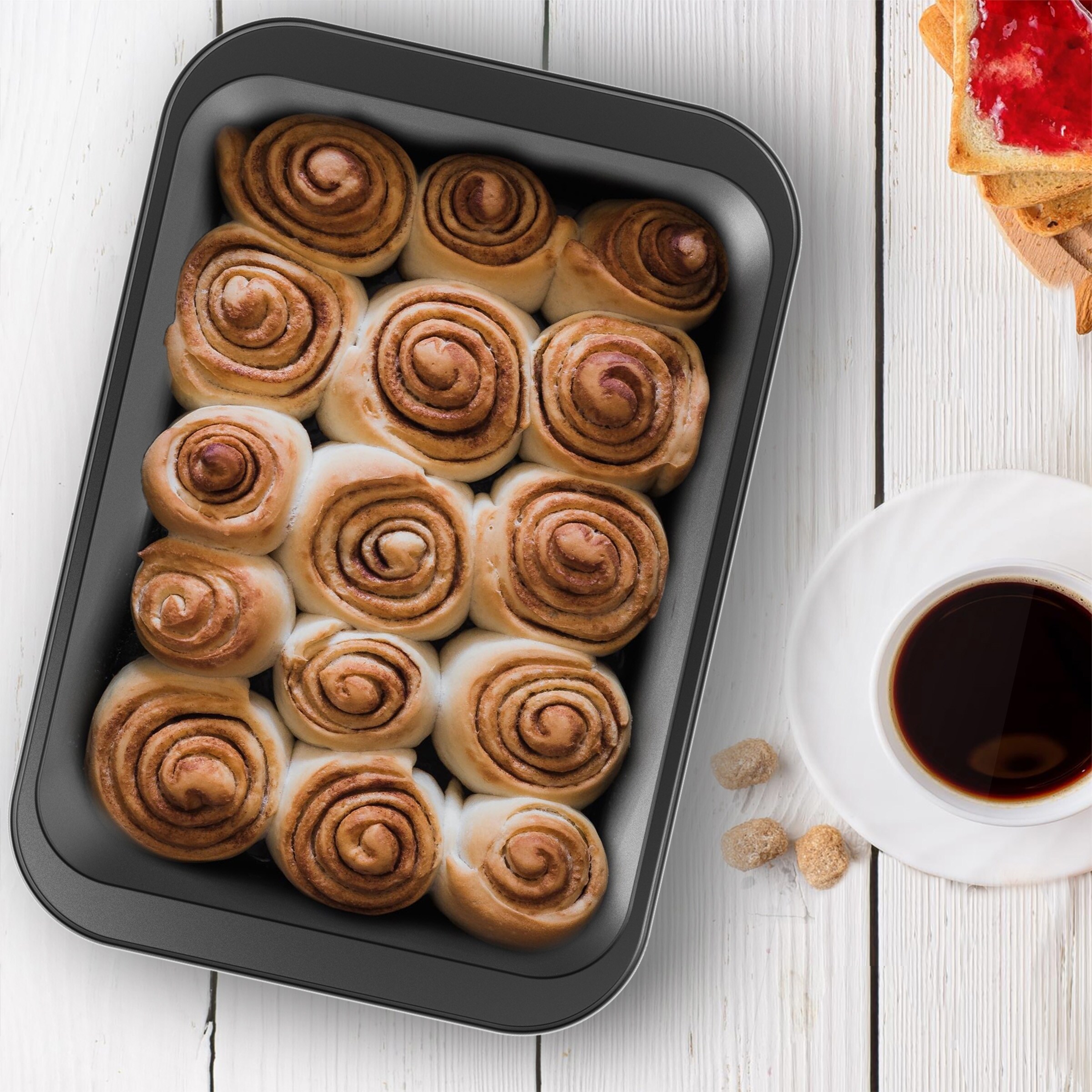 Baking Pan with Lid 2PC Nonstick 9x13 by Classic Cuisine Bed