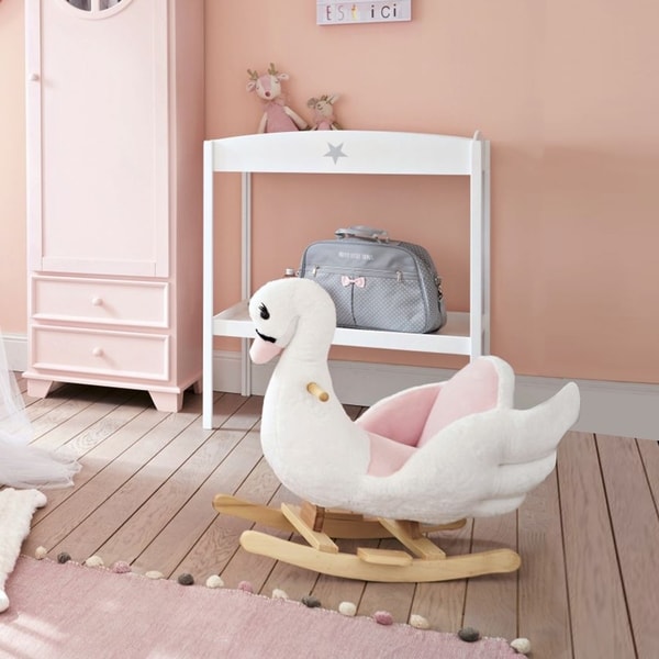 swan ride on rocker