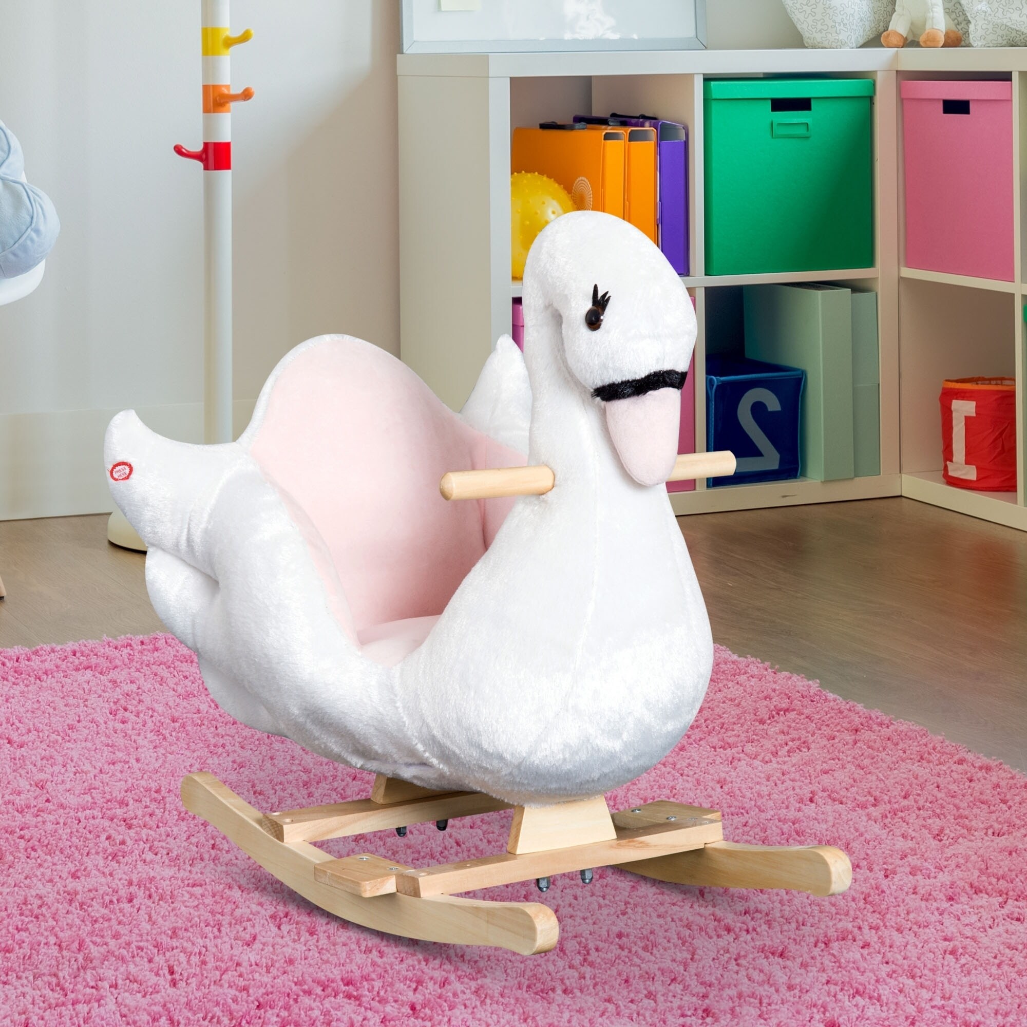 swan ride on rocker