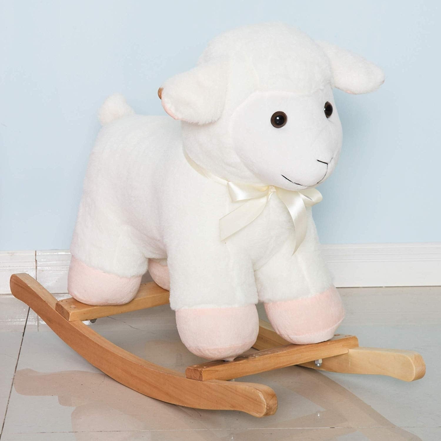 Nursery lamb hotsell plush rocker