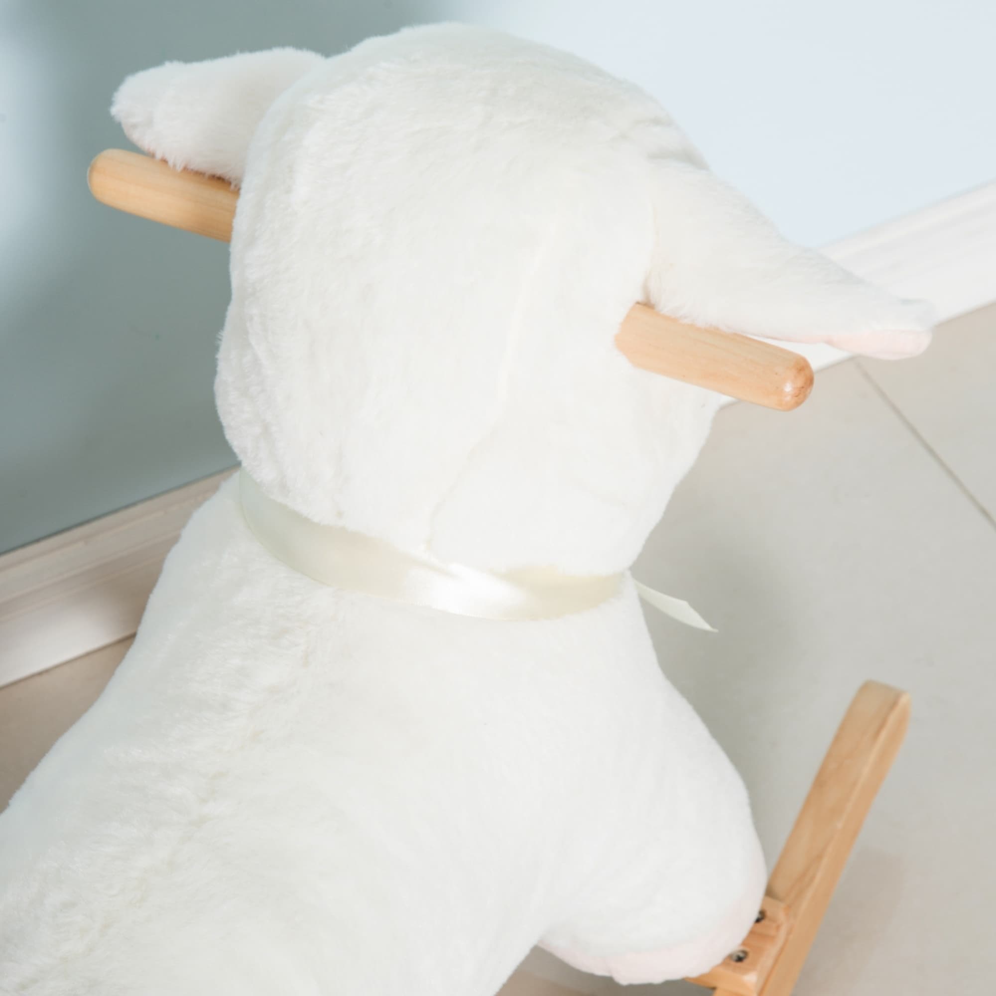 nursery lamb plush rocker