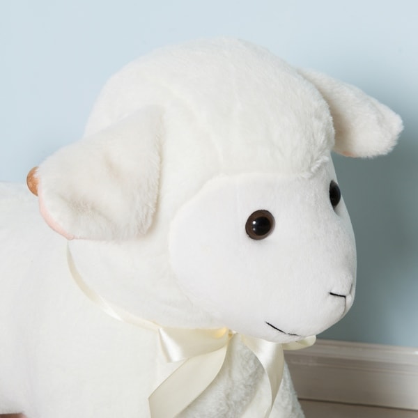 nursery lamb plush rocker