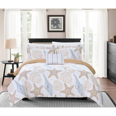 Chic Home Catriona 8 Piece Reversible Bed in a Bag Duvet Cover Set