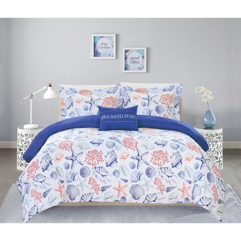 Chic Home Veluz 8 Piece Reversible Bed in a Bag Duvet Cover Set