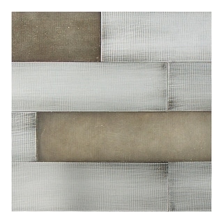 Aspect Peel & Stick 23.6" x 5.9" Gilded Silver Distressed Metal Panel