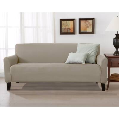 Buy Neutral T Cushion Sofa Couch Slipcovers Online At Overstock