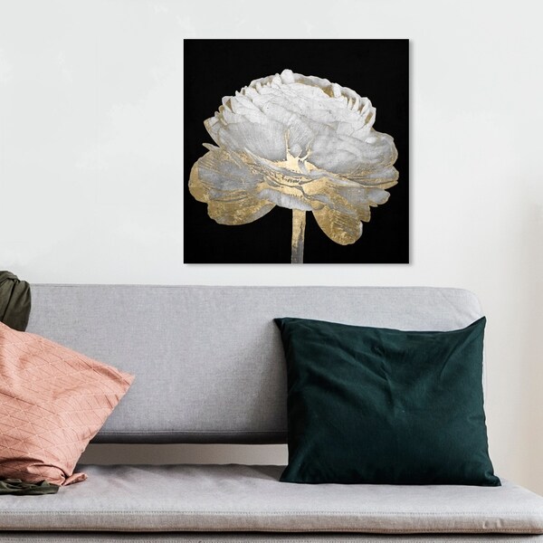 Oliver Gal 'Gold and Light Floral II' Floral and Botanical Wall