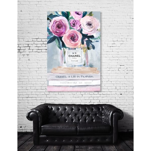 Oliver Gal 'Fresh Cut Flowers' Fashion and Glam Wall Art Canvas Print - Pink, Purple - 10 x 15