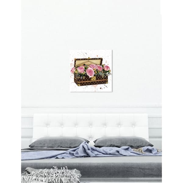 Doll Memories - Trunk Full of Flowers  Fashion and Glam Wall Art by Oliver  Gal