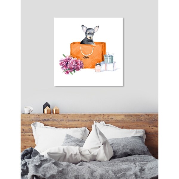 新品 オリバーガル ORANGE CHIC CHIHUAHUA Oliver Gal 'orange chic chihuahua' Dogs and Puppies Orang Wall Art