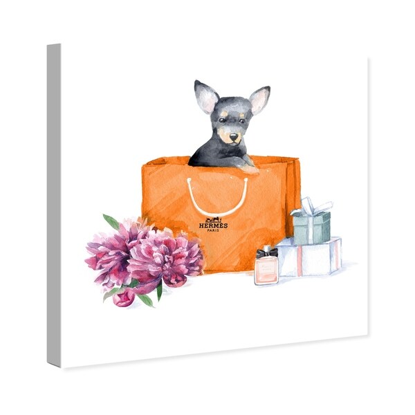 新品 オリバーガル ORANGE CHIC CHIHUAHUA Oliver Gal 'orange chic chihuahua' Dogs and Puppies Orang Wall Art