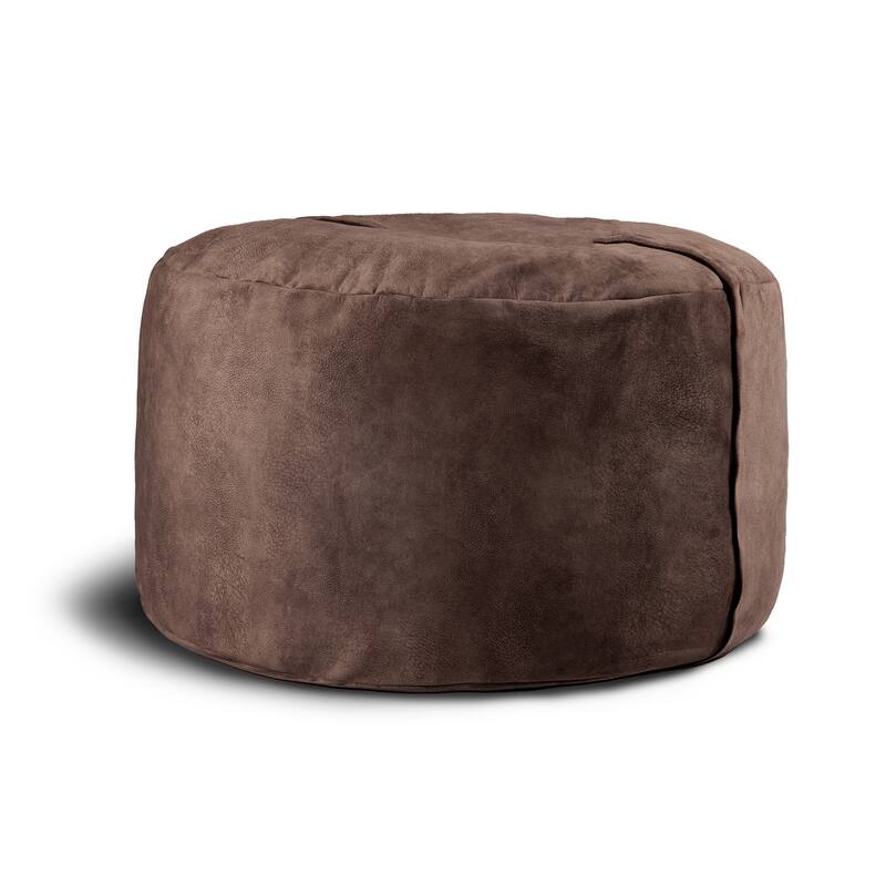 Jaxx 4 Foot Bean Bag Chair For Adults - Wrangler - chestnut