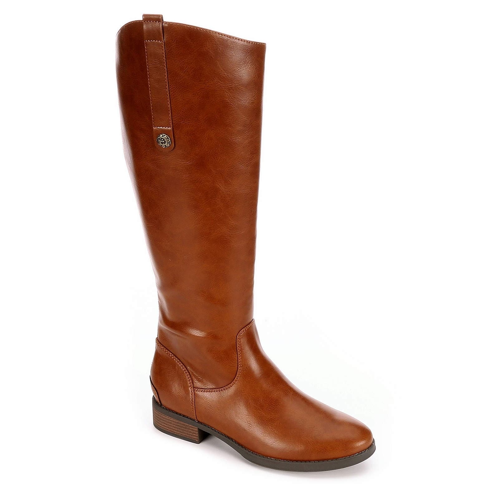 womens wide calf leather boots sale