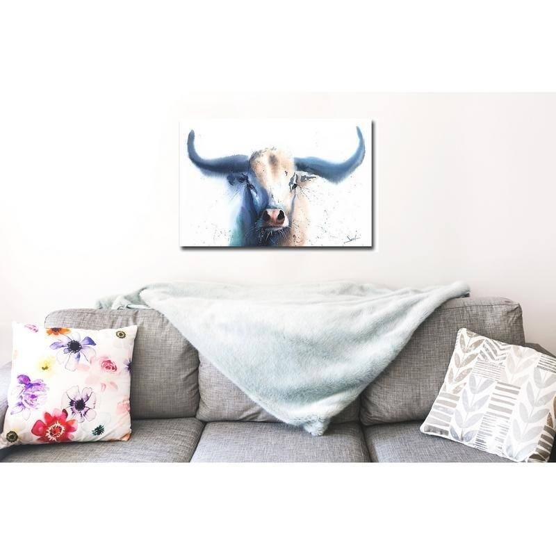 Bull by Eric Sweet Gallery Wrapped Canvas Giclee Art (24 in x 36 in, Ready to Hang) - Multi-color