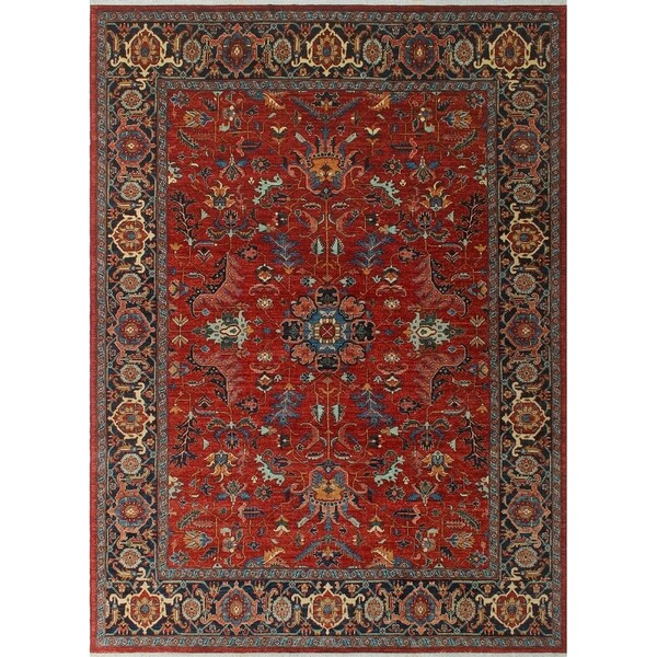 Noori Rug Aria Fine Chobi Jaide Red Rust Blue 9 0 X 12 1 Noori Rug Aria Fine Chobi Jaide Red Rust Blue 9 X27