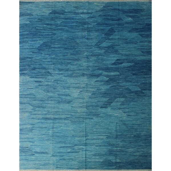 Noori Rug Winchester Kilim Dalia Blue Rug - 9'4" x 12'1"
