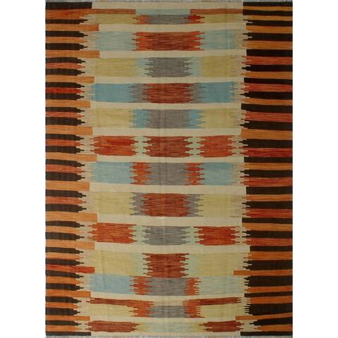 Noori Rug Winchester Kilim Kadin Beige/Rust Rug - 8'2" x 11'5"