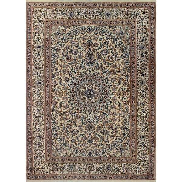 Noori Rug Fine Vintage Distressed Saige Ivory/Lt. Brown Rug - 7'11" x 11'0"
