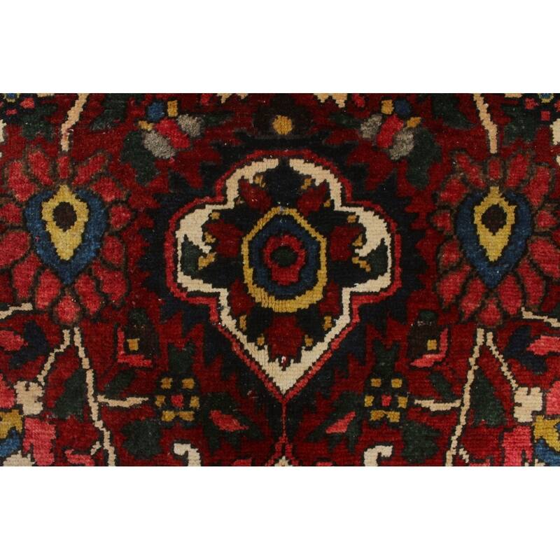 Noori Rug Semi-Antique Distressed Leona Red/Ivory Rug - 5'7" x 8'11"