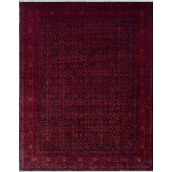Noori Rug Khal Mohammadi Jurnee Red/Black Rug - 9'8" x 12'8"