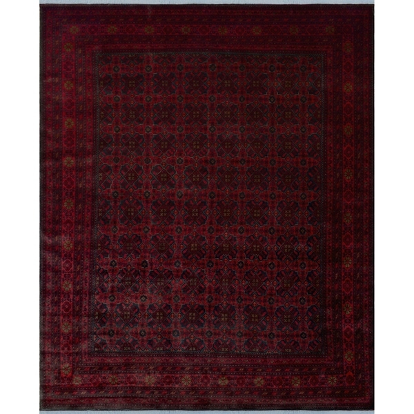 Noori Rug Khal Mohammadi Ellianna Red/Black Rug - 9'10" x 12'7"