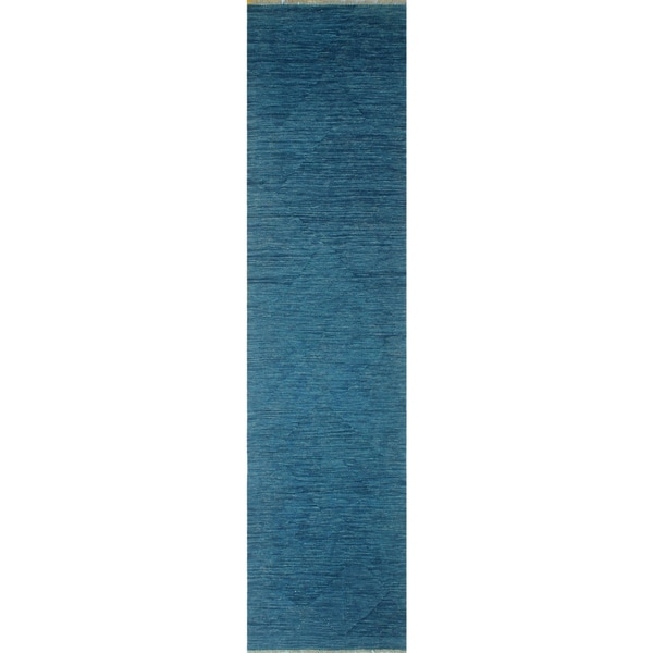 Noori Rug Winchester Kilim Yasmeen Blue Runner - 2'10" x 12'0"