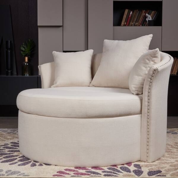 Lokatse Indoor Accent Upholstery Circular Round Shape Lokatse Indoor Accent Upholstery